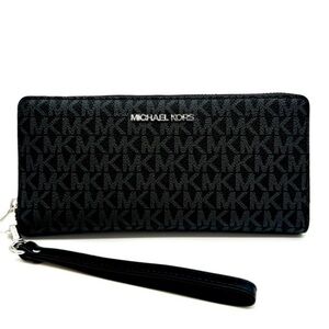 Michael Kors Large Continental Wallet Black Signature